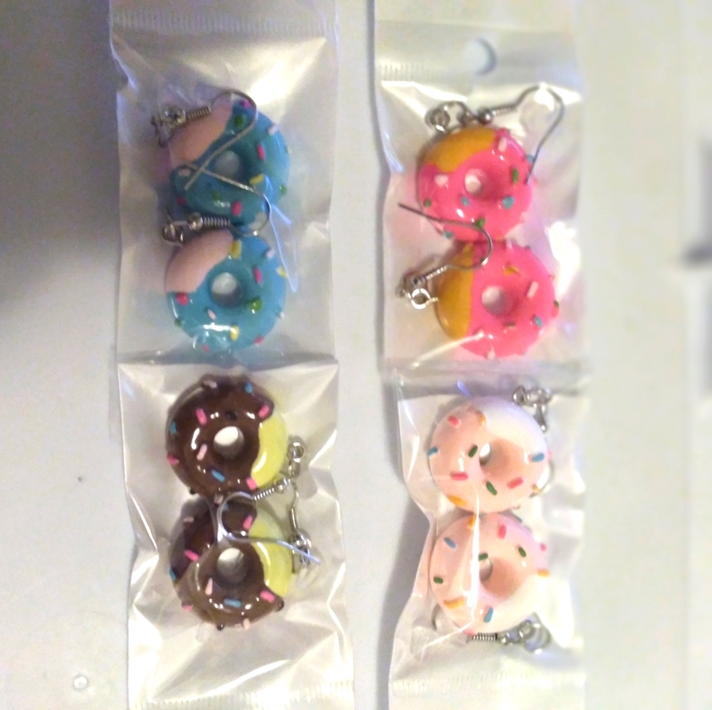 Sprinkle Donut Earrings